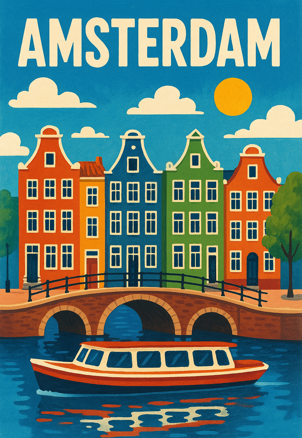 Amsterdam A4 Art Prints Various Designs