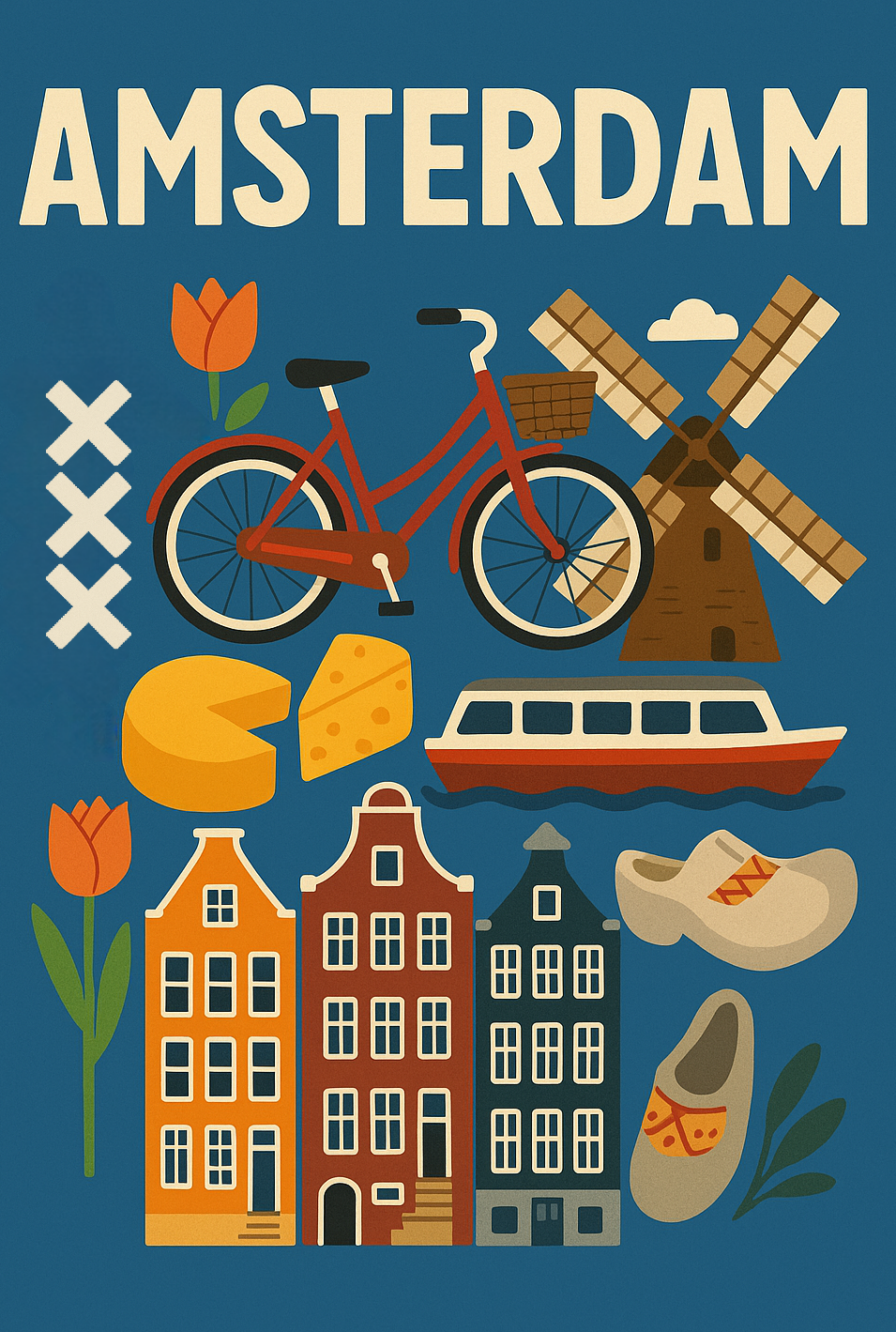 Amsterdam A4 Art Prints Various Designs