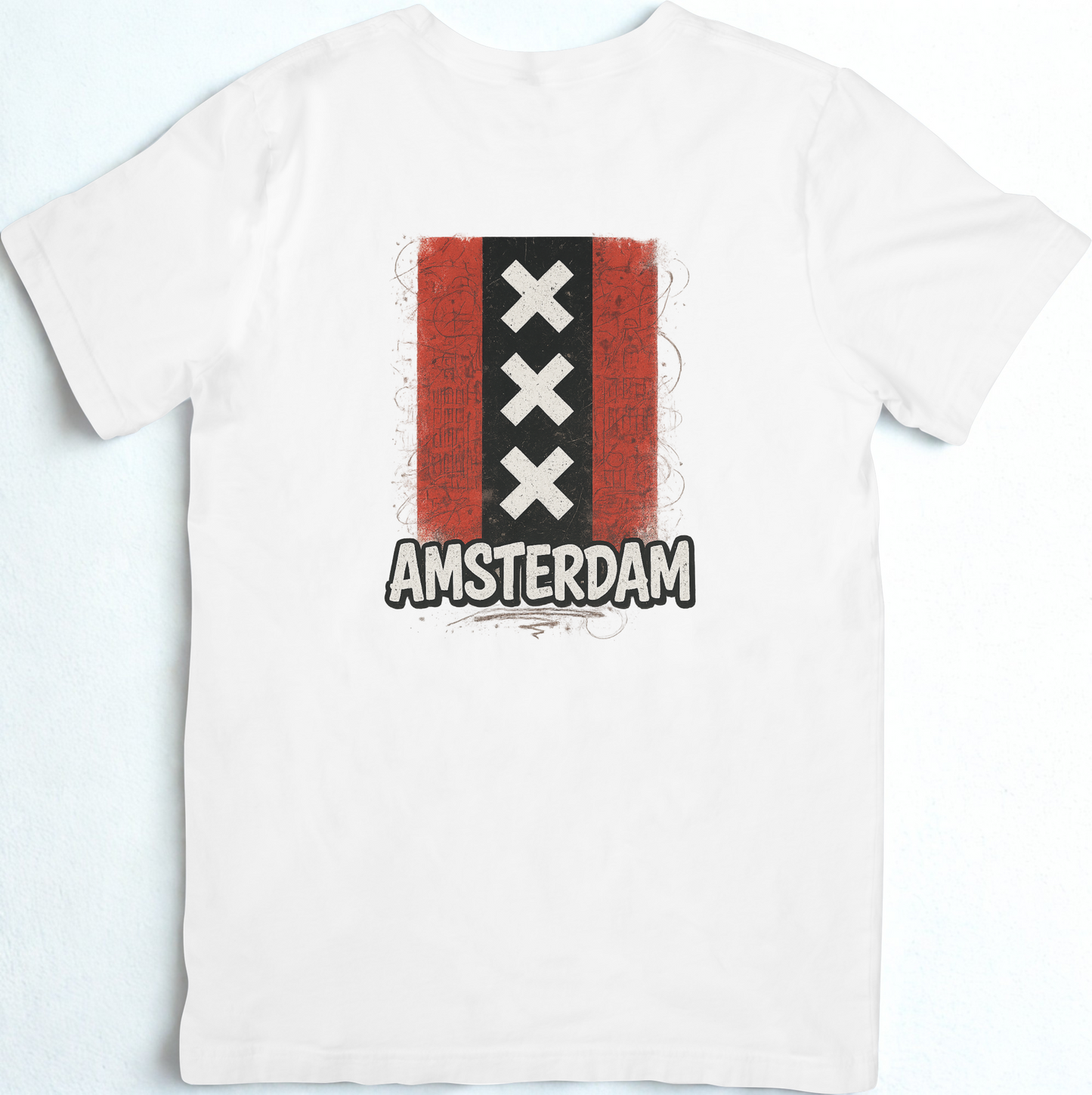 Amsterdam Flag T-Shirt Dutch