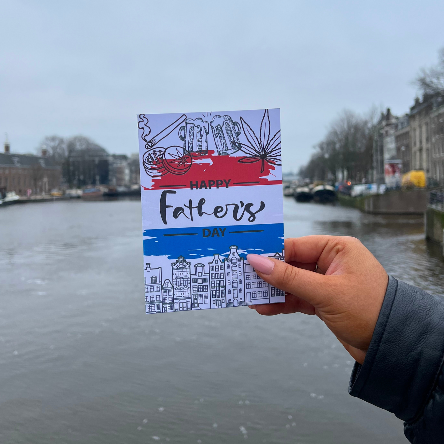 Amsterdam Collage Fathers Day Card