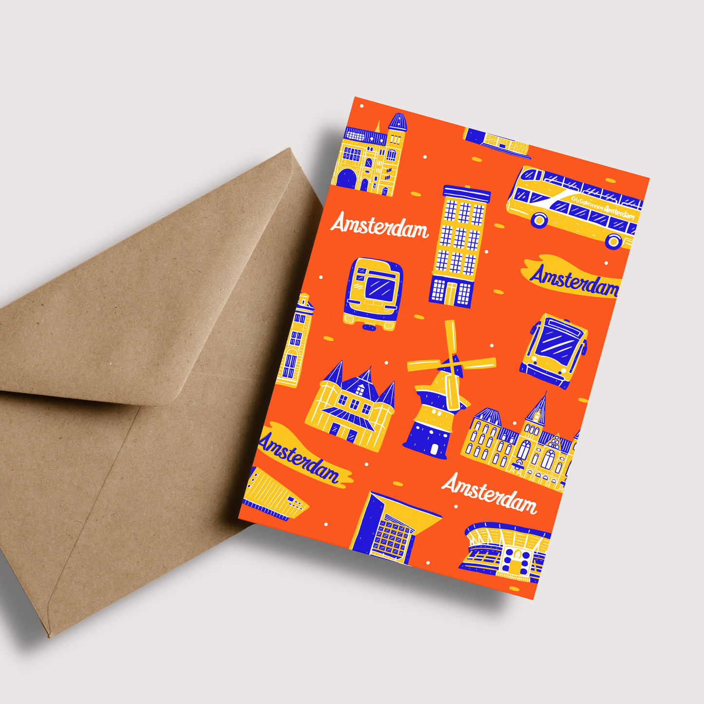 Amsterdam Greetings Card