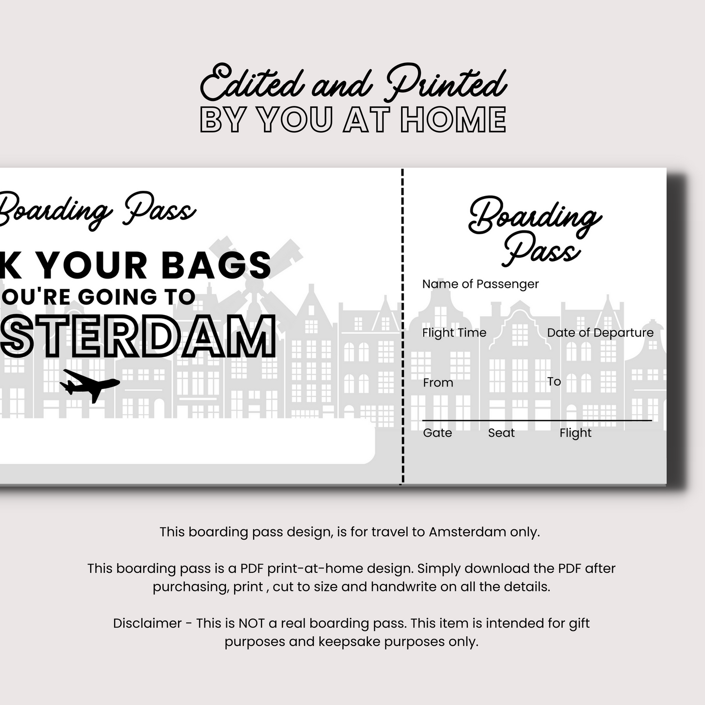 Print At Home Boarding Pass - You're Going
