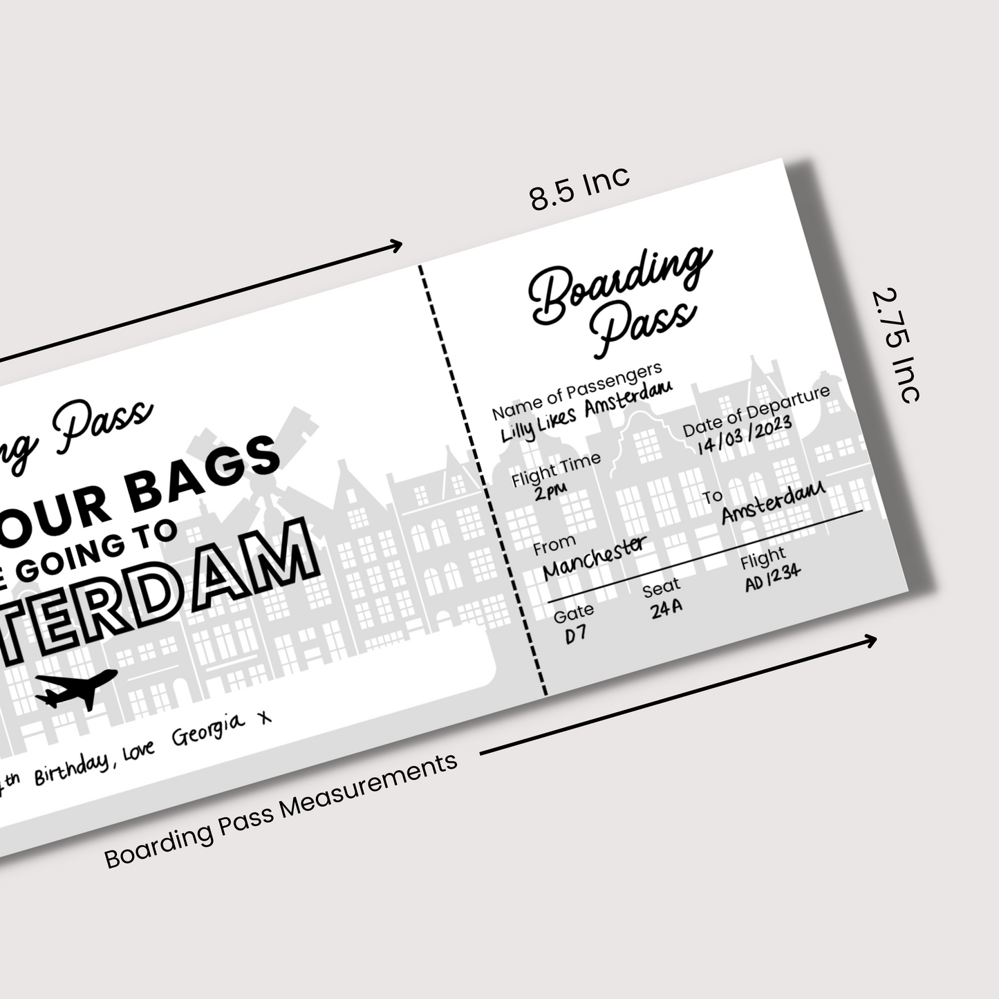 Print At Home Boarding Pass - We're Going