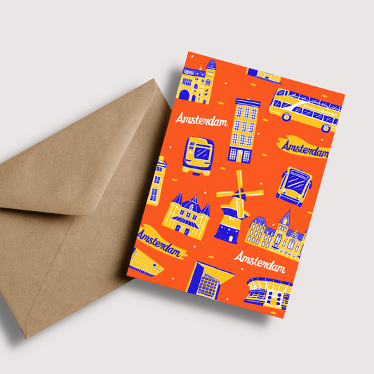 Amsterdam Greetings Card