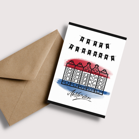 Amsterdam Happy Birthday Card